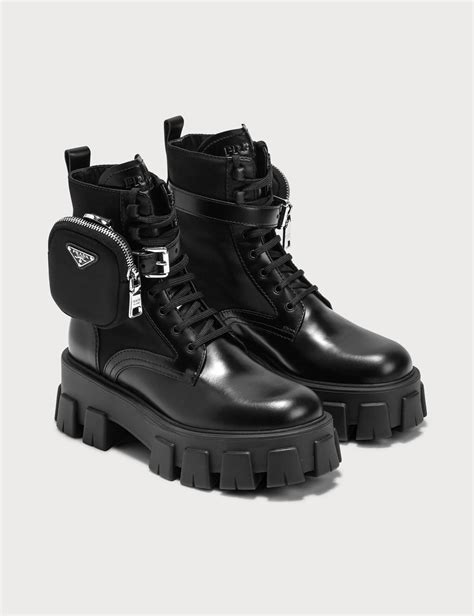 pocket boots prada|prada chunky boots.